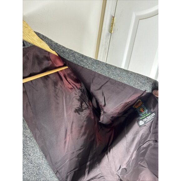 Magee Donegal Tweed Blazer 42R Men’s Gray Green Wool Sport Coat Ireland - Picture 7 of 10